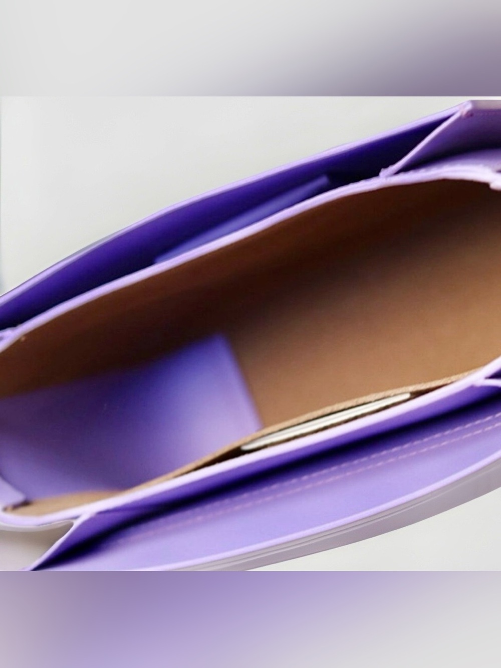 Furla BNWT Elisir Mini Crossbody Lilac Leather with Dust Bag - Picture 12 of 13